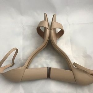 Madden Girl Womens Beella Open Toe Ankle Strap Classic Pumps, Blush Pu, Size 10